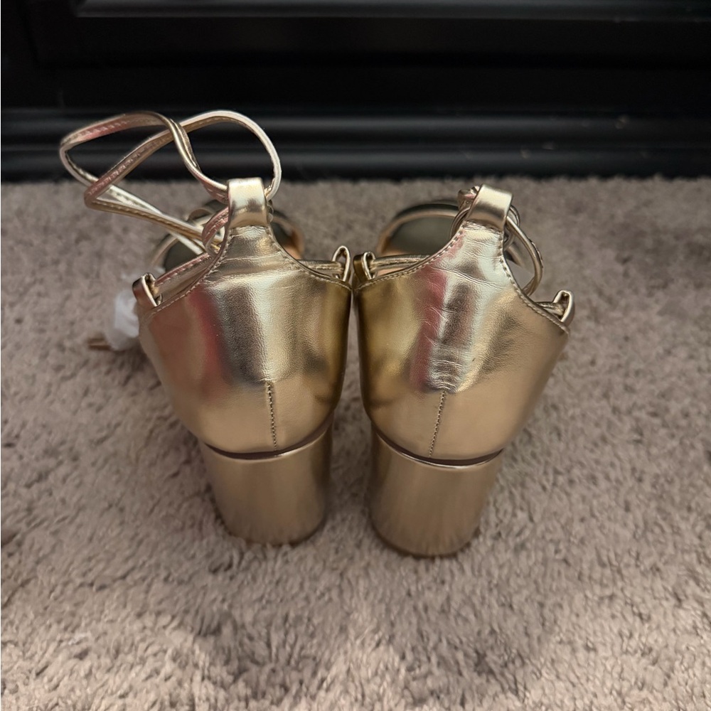 Lulus Gold Heels - Picture 3 of 4